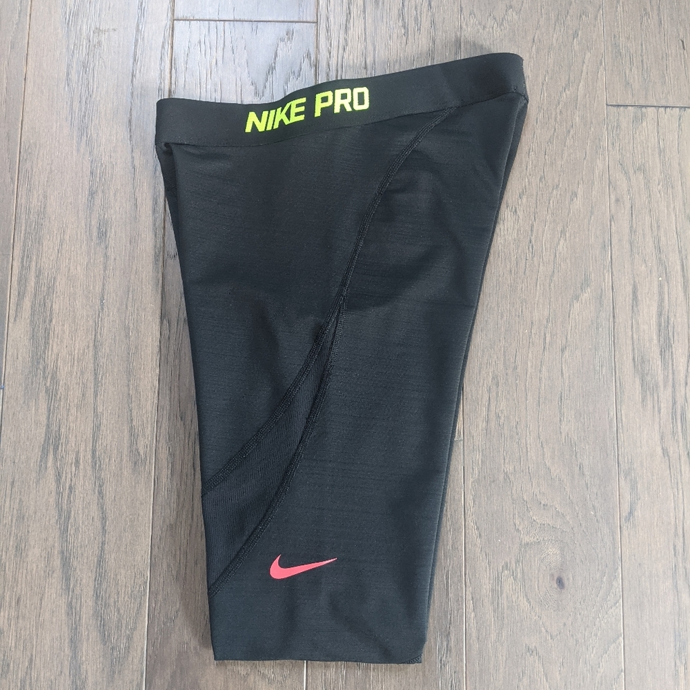 Nike Pro Hyperwarm Black Leggings Tight Med - Picture 7 of 8